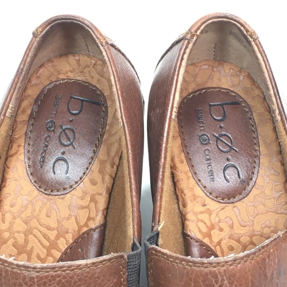 BOC Born Slip On Leather Heel Brown Size 7 - Picture 7 of 8